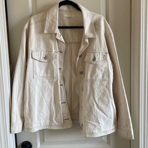 Pacsun m/l denim jacket white wash
